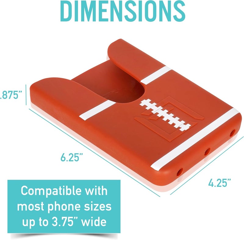 Tributary Brands - Football Phone Holder for Bogg Bag and Simple Modern Bag - Made of Silicone and Fits All Phone Sizes - Image 5